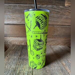 Rare Minecraft themed green stainless steel tumbler NWOT